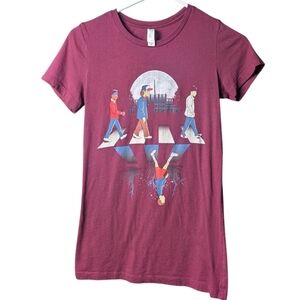 Stranger Things Netflix Bella Canvas Maroon Tee Adult Unisex Medium Cotton Shirt